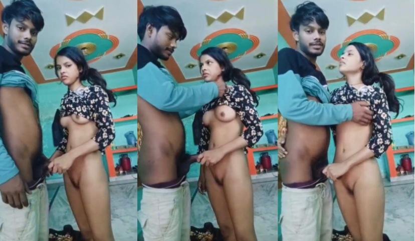 Village Girl Alone Enjoying With Her bf